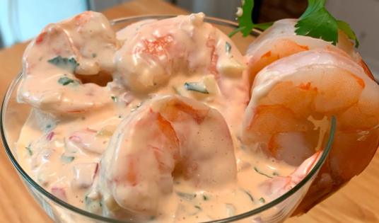 cocktail de crevettes à la sauce rose